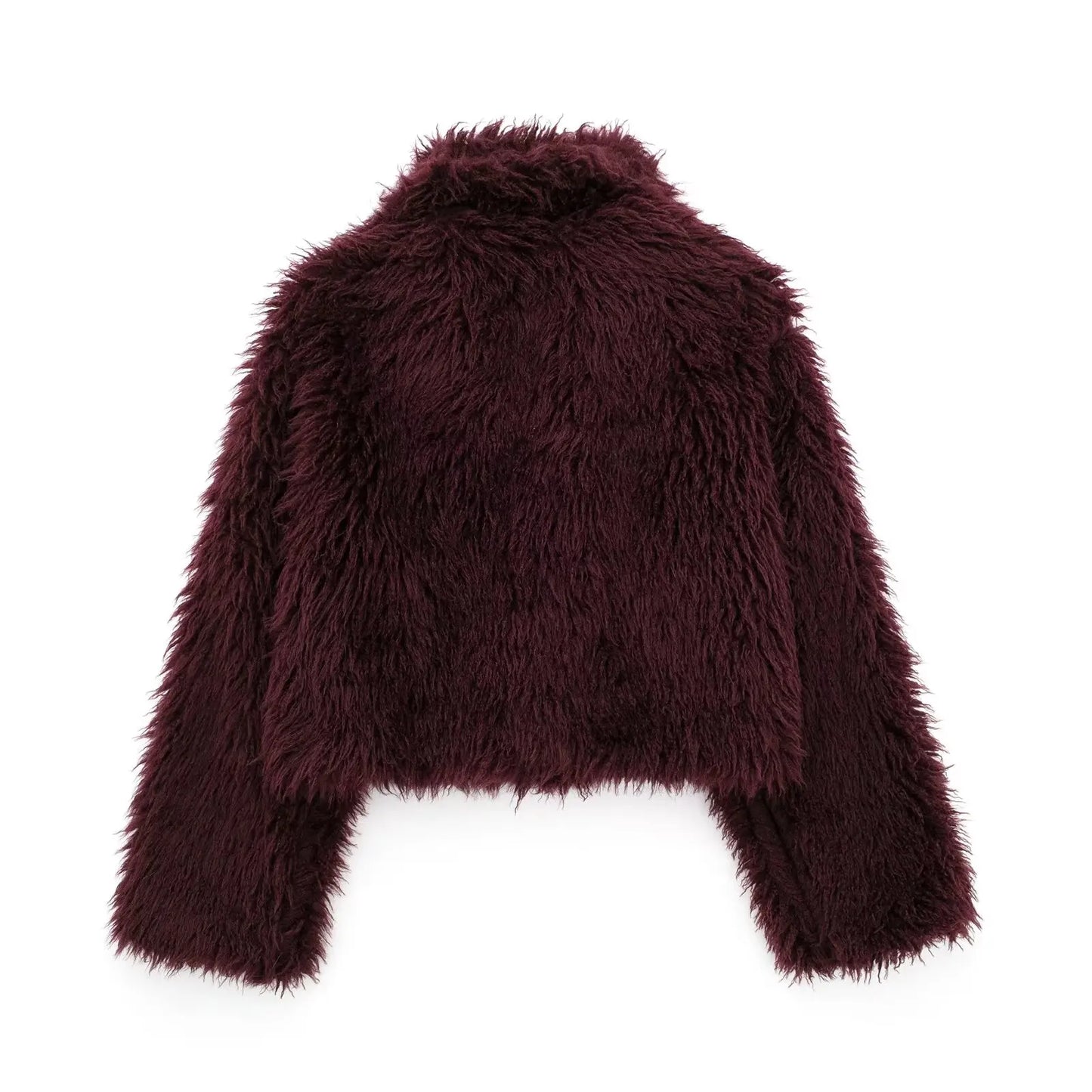 "Berry Bliss" Shaggy Fur Jacket