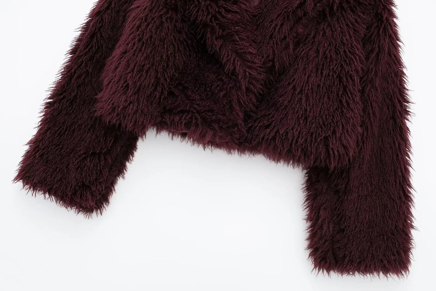 "Berry Bliss" Shaggy Fur Jacket