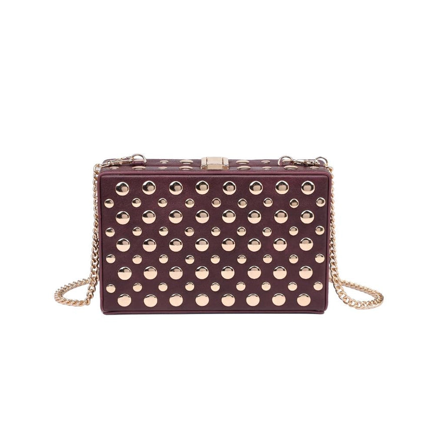 "Rebel Luxe" Studded Clutch